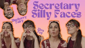 4K Ziva Fey - Secretary Silly Faces With Blueberry Fairy