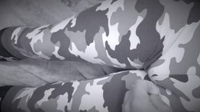 Sissy Boy in Leggings Cums for Daddy