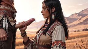 native american lakota girl is ready to ride 100 miles for a good fuck in the ai porn adaptation for columbus day