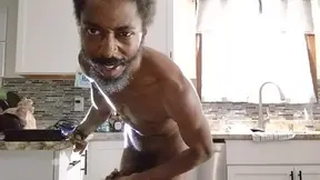 Nutting on my mother's kitchen floor after being treated like a dog