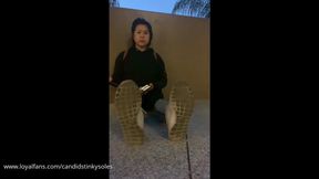 3 DAY WORN EXTREMELY STINKY 9 WIDE SOCKS