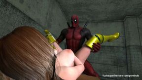 Deadpool Fucks Rogues Pussy And Cumshots Her