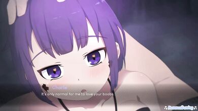 The Grim Reaper Defiled My Heart Ending Lets Me Cream Her Purple Hair Anime Hentai Gaming