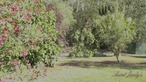 Auntjudys - Busty MILF Keira Invites You Over for Backyard JOI