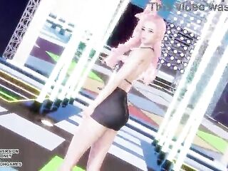 Runeterra pop idol Seraphine performs a polished 3D routine set to I CAN'T STOP ME by TWICE