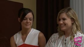 Bobbi, Dana, Hayden and Stephanie are letting off steam on the road with some 4-some action