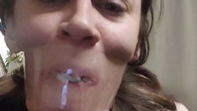 Sock Gagged Clear Tape Struggle