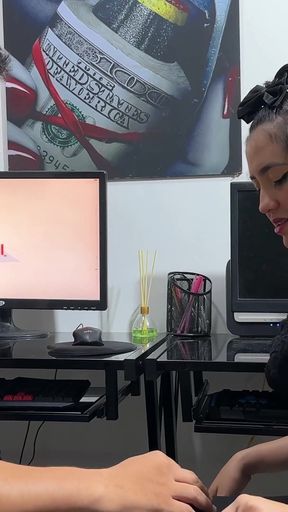 In Exchange for Not Paying My Big Ass Latina Secretary Overtime, I Seduce Her to the Point of Putting My Huge Cock in Her.
