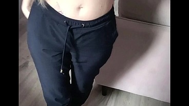 Weting pants belly button fetish