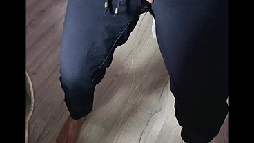 Weting pants belly button fetish