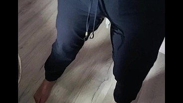 Weting pants belly button fetish