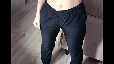 Weting pants belly button fetish