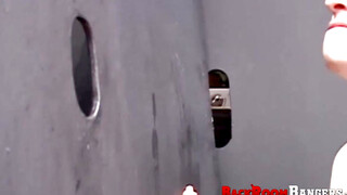 Wild Cody Marsh plows my sweet asshole after sucking a dick in the glory hole