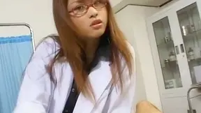 Nerdy Nurse Akira Shiratori Sucks Cock Like It's Medical Procedure