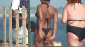 Nasty hot MILFs voyeur video