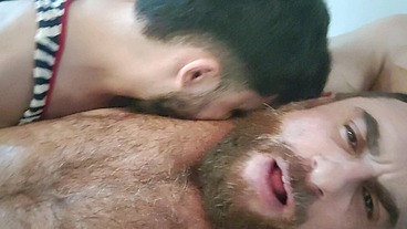 Hairy daddy got me gagged