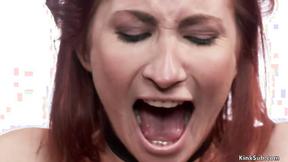 ”Bound slave takes huge cock in the butt”