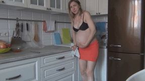 M Labor contractions B