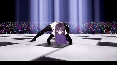 Thicc Elf Vtuber Strips Raw BLACK MAMBA MMD R18 Hentai Dance
