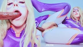 Mt Lady Giantess: BBC Dildo in Her Hairy Pussy - Boku no Hero Academia