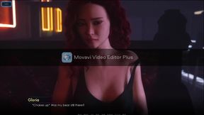 Curvy Venus gets it on with a hot AI in a dive bar