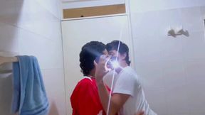 Straight footballer fucks tight ass bareback after taking condom off