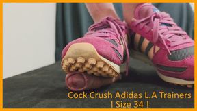 LittleShoes - Cock Crush Adidas L.A Trainers Size 34 | 032B