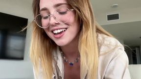 Petite tomboy friend proves she's not gay by deepthroating and riding him in missionary