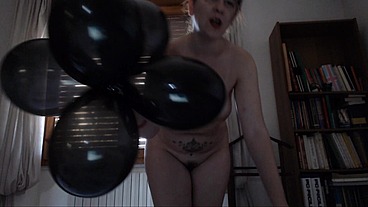 Black Balloons Big Wet Orgasms 4K