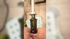 I pleasure my ass&#x1F351; with the sex machine