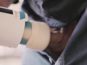 Robot Sex Machine. Robotic Fleshlight. Male sex toy blowjob machine slow mo