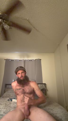 Stroking my hard cock until I cum