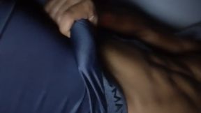 BRAZILIAN GUY WANKS ON TOP OF HER LINGERIE AND Blows A Load ON IT!