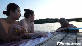 Surfer got to fuck us in a threesome
