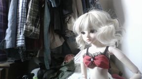 Cumming on alessa lingerie