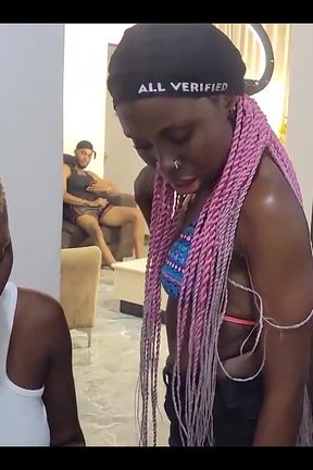 Two Teen Babe Vera and Pretty Face Dora Share Big Stepbrother Fat Cock