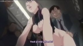 Hentai Suruba com Espi&atilde_s Capturadas - Melhores Cenas - Legendado PT-BR