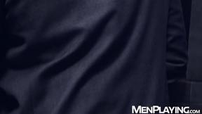 ”Latino Gabriel Lunna is spitroasted by Cristian Sam & Xavi Duran”