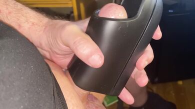Testing my new Arcwave ION till it makes me cum fast with my big shaved cock