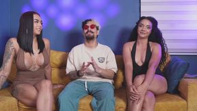 Sex with the Busty Trans and the Big Ass Brunette - Interview with Andromeda Hot and Tina Queen