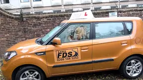 Sex Driving School Czech babe Nikky Dream orgasms