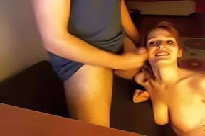 Big bust MILF facialized after fucked