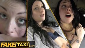 Sex Taxi - English college student's eyes burn with desire