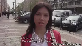 Pursuing a dream, a Chick gets fucked by an Agent!