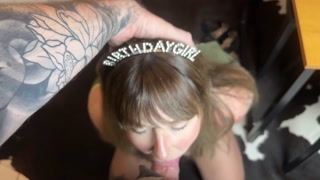 She asked for a birthday gift so I give her my BIG COCK