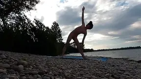Flexible Naked Cutie Stretches Under Sun — Steamy Gay Bareback Yoga Moments – Jon Arteen