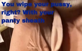 JOI - How to dry yourself well with a girdle - French amateur video Eng Sub