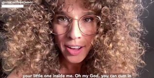 JOI with Captions! Jewish Stepmom Finds Out She's Pregnant with.... You'll Never Guess with Who...