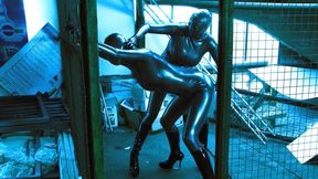 Two Latex Fetish Ladies Enjoy Her Game As Lesbian Rubber Aliens - Part 6 of 6 (Full HD)