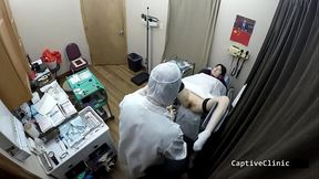 Asian nurse Alexandria Wu gets her ass spread wide in latex gloves